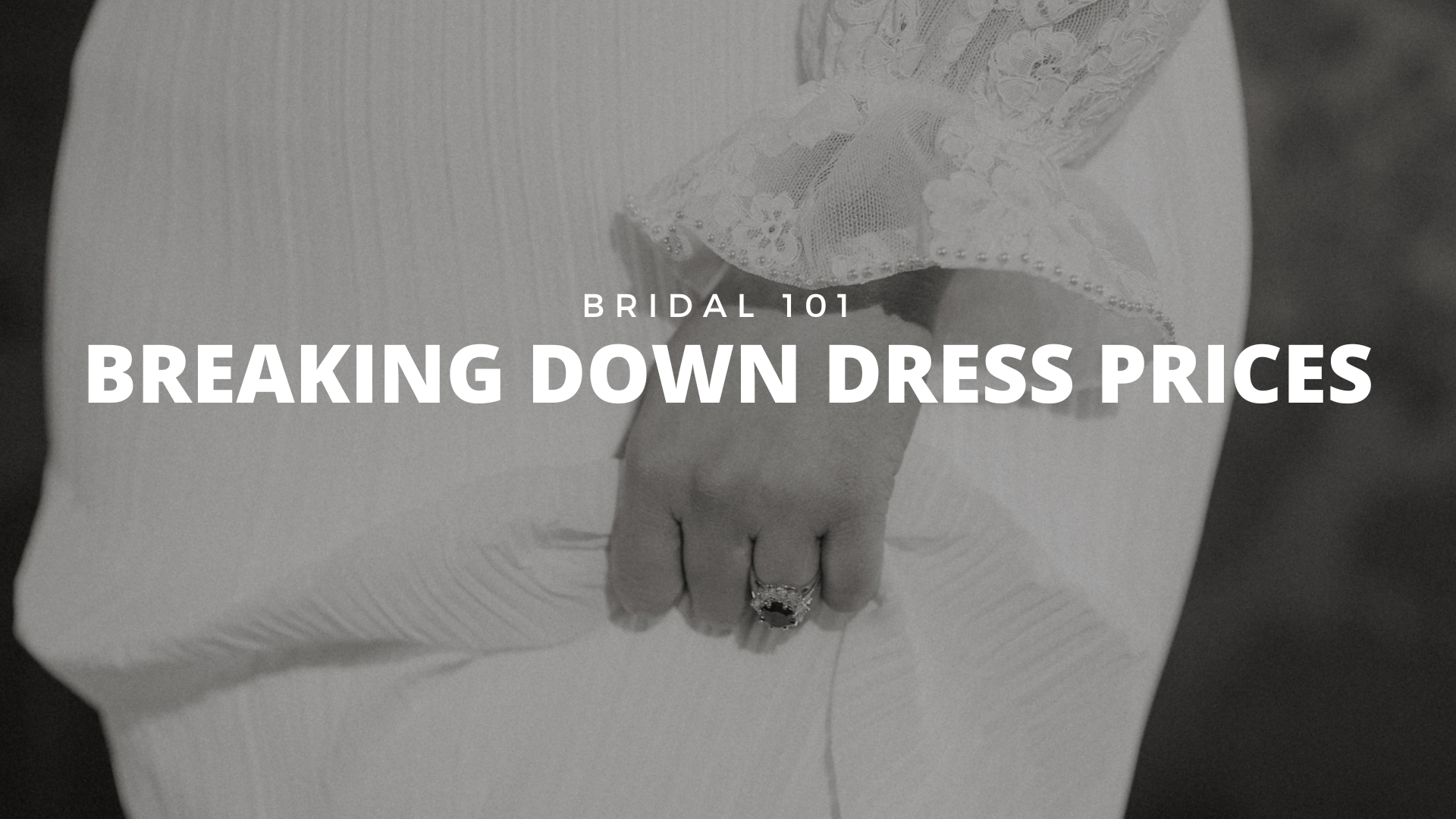 Breaking down wedding dress prices. Desktop Image